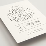 "Grand Scale" - Wedding Invitations in Caviar by Olivia Raufman - Detail