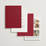 "Jaipur" - Wedding Invitations in Ruby by Mansi Verma - Back of Card Options