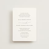 "Breathe" - Wedding Invitations in Linen by Jennifer Postorino - Front