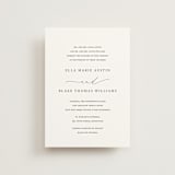 "Breathe" - Wedding Invitations in Linen by Jennifer Postorino - Front