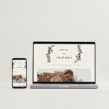 "Botanical Crest" - Wedding Invitations in Ink by Kelly Watkins - FREE Wedding Website