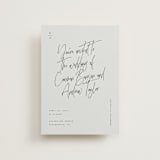 "Signature Script" - Wedding Invitations in Mint by Michelle Taylor - Front