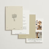 "Roses" - Wedding Invitations in Vanilla by Ani Somi - Back of Card Options