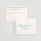 "Embroidery" - Wedding Invitations in Noche by Jackie Crawford - FREE Recipient Addressing