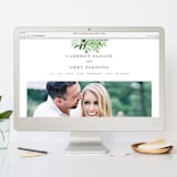 "Leafy ampersand" - Wedding Invitations in Mint Leaf by Jennifer Wick - FREE Wedding Website