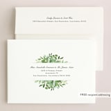 "Leafy ampersand" - Wedding Invitations in Mint Leaf by Jennifer Wick - FREE Recipient Addressing