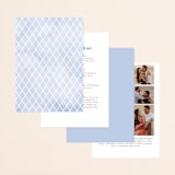 "Poetic Blue" - Wedding Invitations in Sky by Qing Ji - Back of Card Options