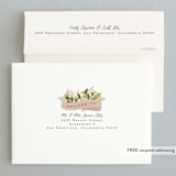 "Ribbonly" - Wedding Invitations in Blush by Jennifer Wick - FREE Recipient Addressing