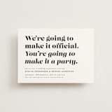 "Make it official" - Wedding Invitations in Panda by Lea Delaveris - Front
