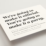 "Make it official" - Wedding Invitations in Panda by Lea Delaveris - Detail