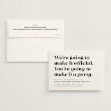 "Make it official" - Wedding Invitations in Panda by Lea Delaveris - Invitation with Envelope