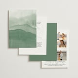 "Over the mountains" - Wedding Invitations in Fern by Helen Halik - Back of Card Options