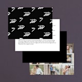 "Love Actually" - Wedding Invitations in Onyx by Design Lotus - Back of Card Options