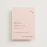 "Mod Initials" - Wedding Invitations in Rust by Genna Blackburn - Front