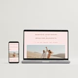"Mod Initials" - Wedding Invitations in Rust by Genna Blackburn - FREE Wedding Website