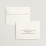 "Mod Initials" - Wedding Invitations in Rust by Genna Blackburn - FREE Recipient Addressing