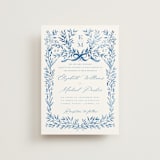 "Royal" - Wedding Invitations in Cobalt by Petra Kern - Front