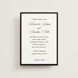 "Black Tie" - Wedding Invitations in Ink by That Girl Press - Front