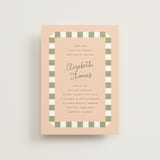 "Boardwalk" - Wedding Invitations in Peach by Baumbirdy - Front