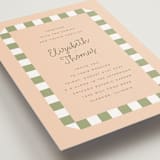 "Boardwalk" - Wedding Invitations in Peach by Baumbirdy - Detail