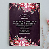 "Enchanting Plum" - Wedding Invitations in Deep Plum by Phrosné Barwood - Front