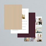 "Enchanting Plum" - Wedding Invitations in Deep Plum by Phrosné Barwood - Back of Card Options