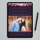 "Enchanting Plum" - Wedding Invitations in Deep Plum by Phrosné Barwood - FREE Wedding Website