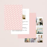 "Krafted Florals" - Wedding Invitations in Blush by Lehan Veenker - Back of Card Options