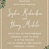 "Krafted Florals" - Wedding Invitations in Blush by Lehan Veenker - Detail
