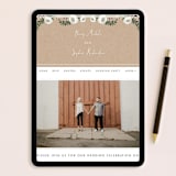 "Krafted Florals" - Wedding Invitations in Blush by Lehan Veenker - FREE Wedding Website
