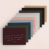 "Krafted Florals" - Wedding Invitations in Blush by Lehan Veenker - Colored Envelopes Available