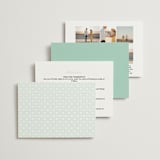 "Passport" - Wedding Invitations in Seafoam by Sarah Curry - Back of Card Options