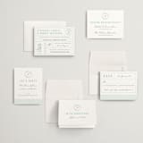 "Passport" - Wedding Invitations in Seafoam by Sarah Curry - Invitation Suite