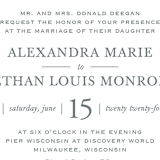 "Simple Sprigs" - Wedding Invitations in Fern by Erin Deegan - Detail