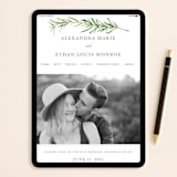 "Simple Sprigs" - Wedding Invitations in Fern by Erin Deegan - FREE Wedding Website