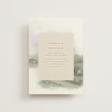 "Hillside" - Wedding Invitations in Moss by Hannah Williams - Front