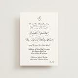 "One and Only" - Wedding Invitations in Classic Bride by Design Lotus - Front