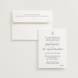 "One and Only" - Wedding Invitations in Classic Bride by Design Lotus - Invitation with Envelope