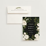 "Rose Garden" - Wedding Invitations in Porcelain by Susan Moyal - Invitation with Envelope