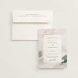 "Vista" - Wedding Invitations in Forest by Melanie Severin - Invitation with Envelope