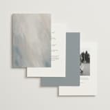 "Align" - Wedding Invitations in Cotton by Jennifer Postorino - Back of Card Options