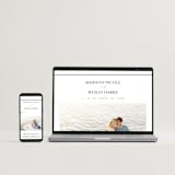 "Align" - Wedding Invitations in Cotton by Jennifer Postorino - FREE Wedding Website