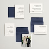 "Align" - Wedding Invitations in Cotton by Jennifer Postorino - Invitation Suite