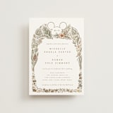 "Disney's Mickey Mouse Tropical Frame" - Wedding Invitations in Earth by Shiny Penny Studio - Front