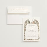 "Disney's Mickey Mouse Tropical Frame" - Wedding Invitations in Earth by Shiny Penny Studio - Invitation with Envelope