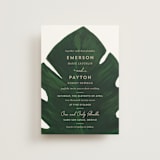 "Palm" - Wedding Invitations in Classic Palm by Kaydi Bishop - Front