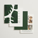 "Palm" - Wedding Invitations in Classic Palm by Kaydi Bishop - Back of Card Options