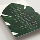 "Palm" - Wedding Invitations in Classic Palm by Kaydi Bishop - Detail