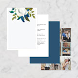 "Our Something Blue" - Wedding Invitations in Ocean by AK Graphics - Back of Card Options