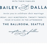 "Our Something Blue" - Wedding Invitations in Ocean by AK Graphics - Detail